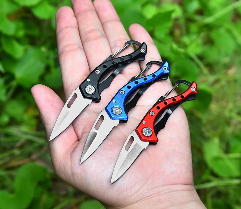 1PCS Pocket Knife EDC Tactical Survival Knives Hunting Camping Blade Self Defense Multi Outdoor Keychain Knife Tools Folding Kni