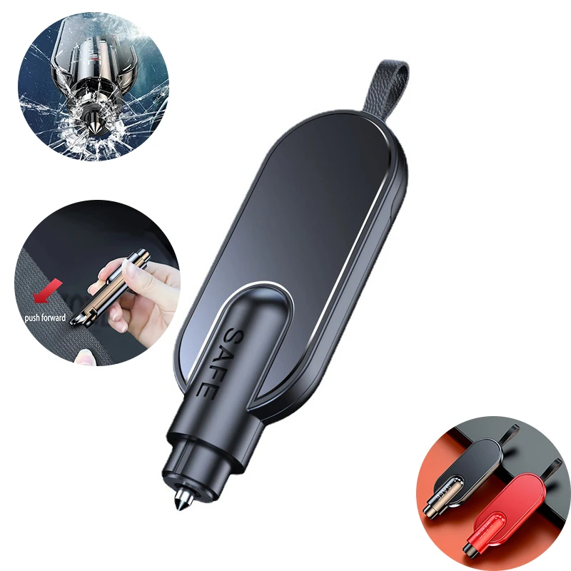 Car Window Hammer 2-in-1 Window Punch Tool Car Essentials For Men Glass  BreakerSeatbelt Cutter Portable Car Accessories - AliExpress