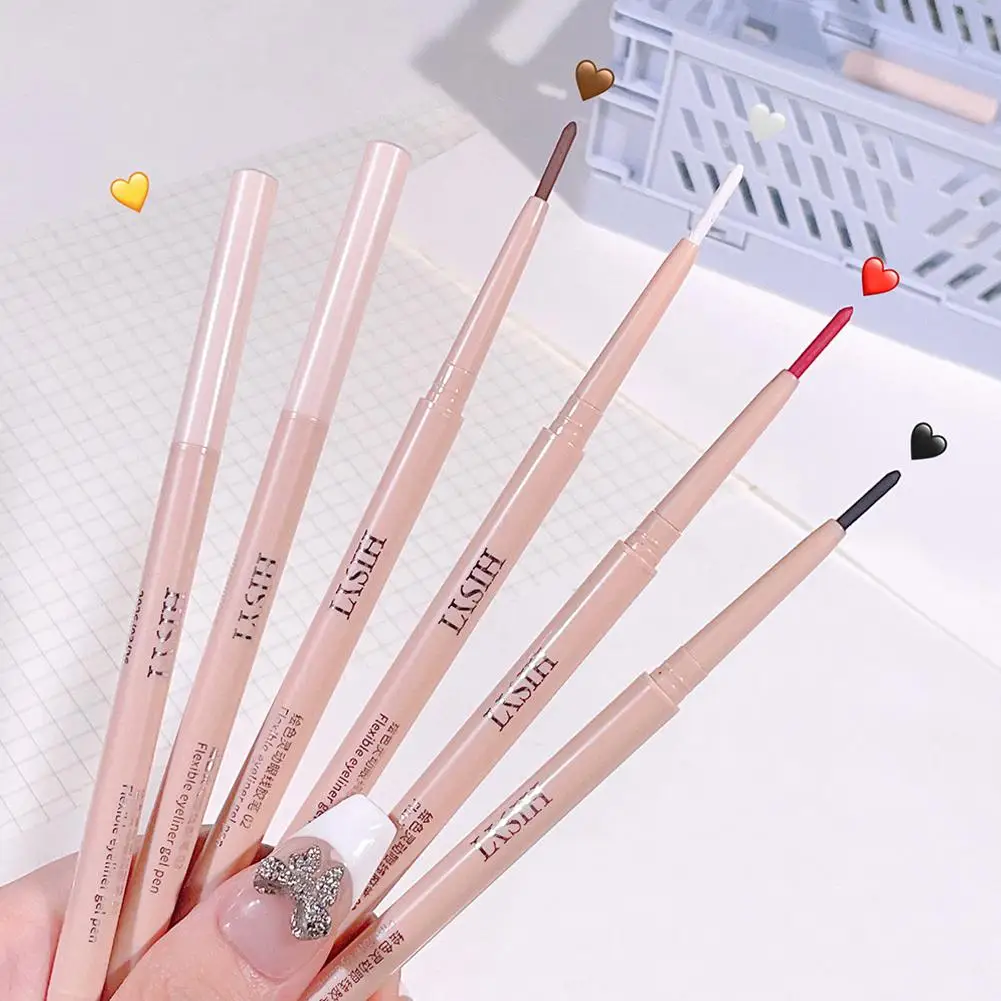 

Ultra Thin Eyeliner Gel Pencil Smooth Waterproof Lasting Eye Silkworm Lying Makeup Eyes Liner Cosmetics Non-Smudge N8B0