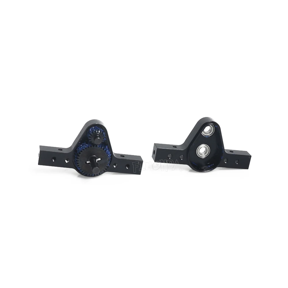 Vogacara Caja De Cambios RC, Accesorios De Caja De Transferencia Componente Modificado Profesional Kit De Actualizacion De Transmision Eficiente Kits De Construccion Modelo Negro Vogacara Fn010931 01