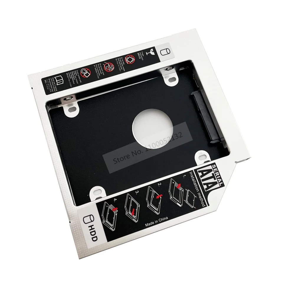 

Aluminum 2nd Hard Drive HDD Case Optical Caddy SATA for Dell Inspiron 15 15R N5050 5520 SE 7520 N5040 N5010 N5110 M5010 M5040