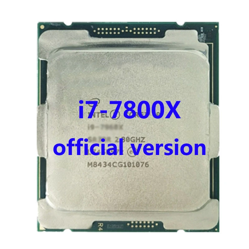 INTER core i7-7800x I7-7800X SR3NH processor 6C/12T 3.5GHZ 165W for 299MBserver CPU PK 7920X best pc mother board