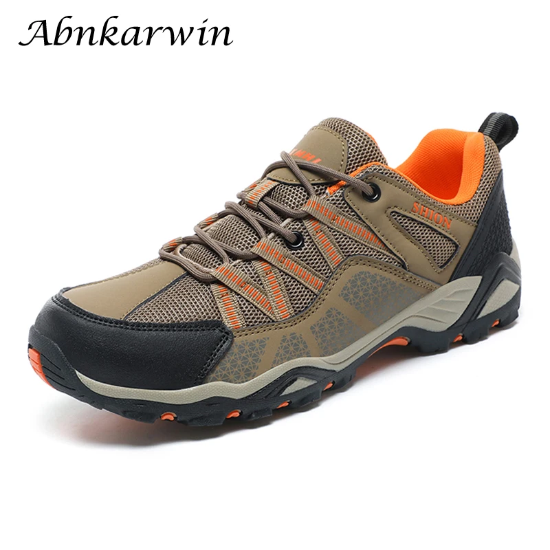 

Summer Men Breathable Outdoor Mesh Hiking Shoes Trekking Sneakers Tracking Shoes Mountain Climbing Treking