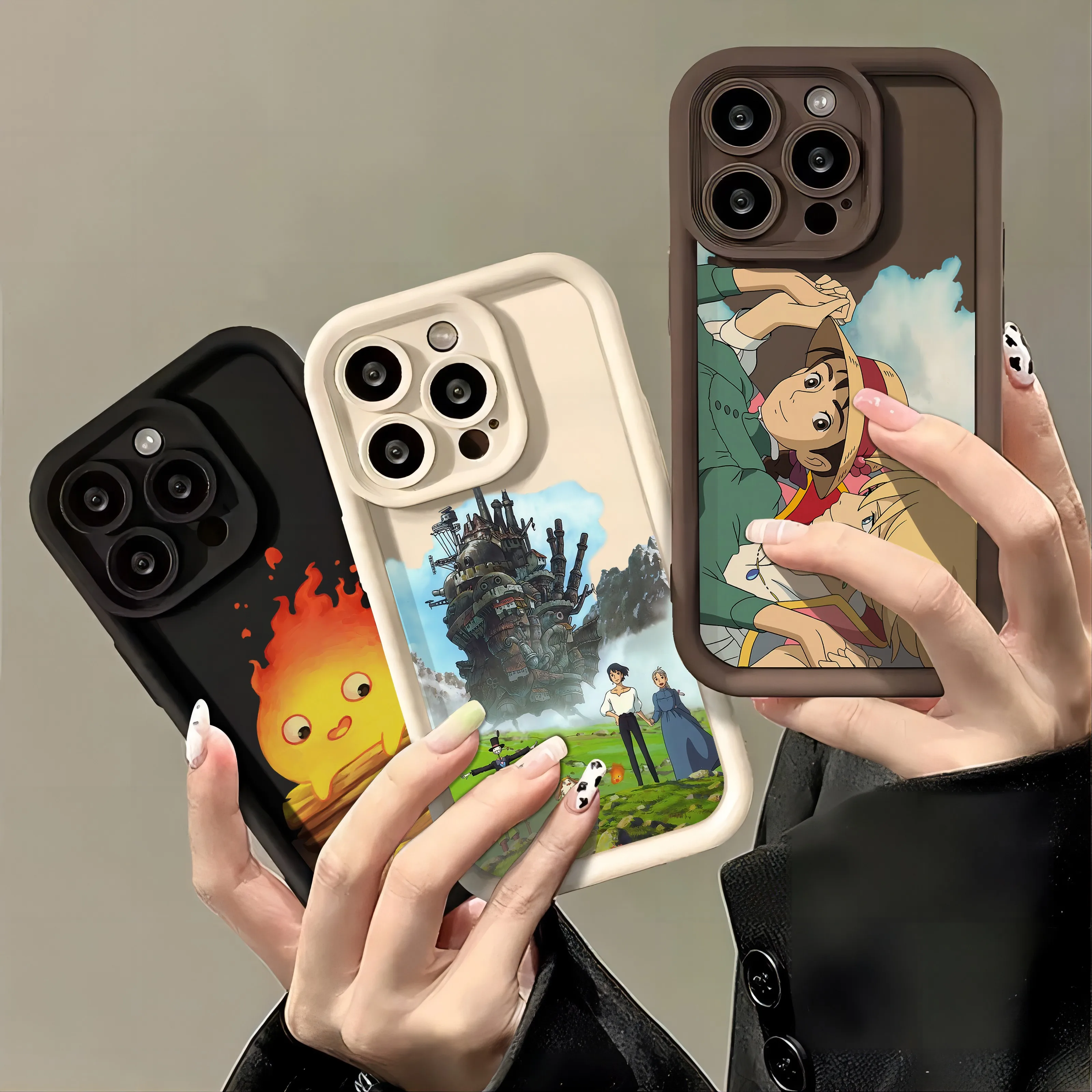 Dynamic TPU Soft Phone Case with Howl's Design