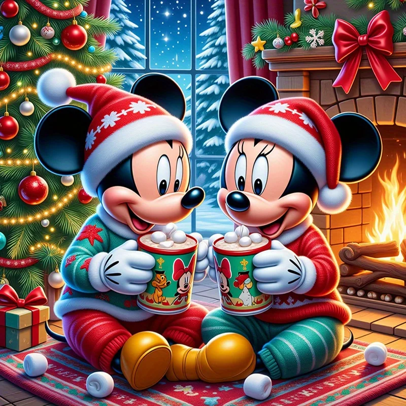 Mickey et Minnie Noël - Ambiance festive et chaleureuse