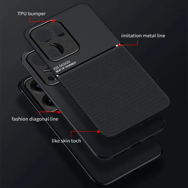 Protective Magnetic Suction Non-Slip Car Holder Phone Case Cover
