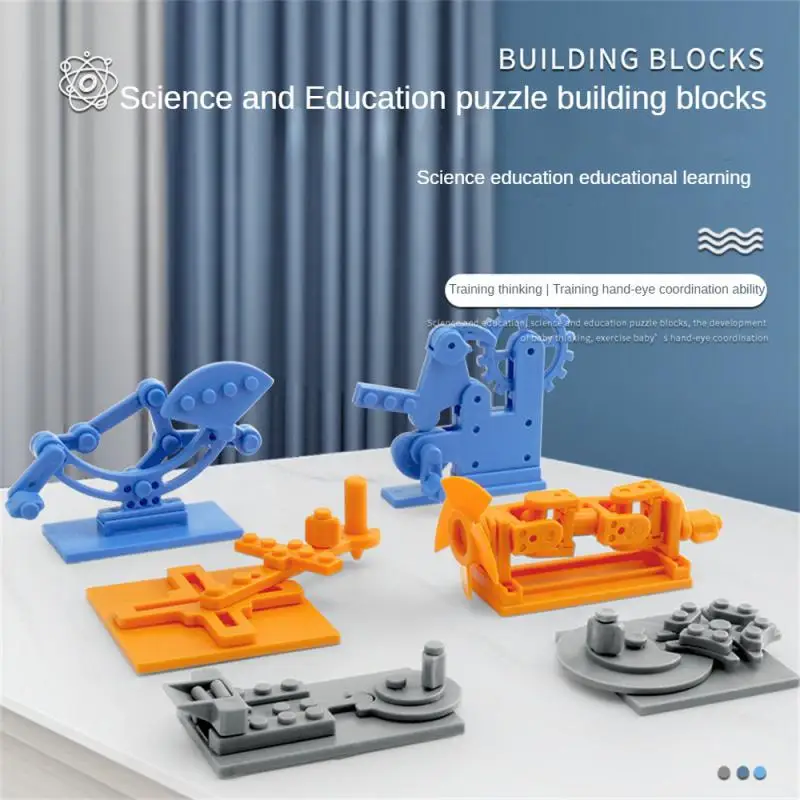 Assembling Toys Benefiting Intelligence Development Plastic Building Blocks Parts Gear Building Blocks Children Assemble Toys