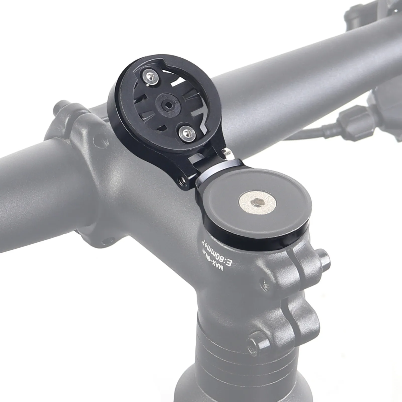 Bicycle Computer Holder Bike Stopwatch GPS Mount Stem Top Cap for Garmin Bryton Cateye Wahoo