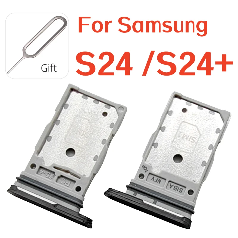 Dual Slot SIM Card Tray Drawer Holder Replacement for Samsung Galaxy S24 Series