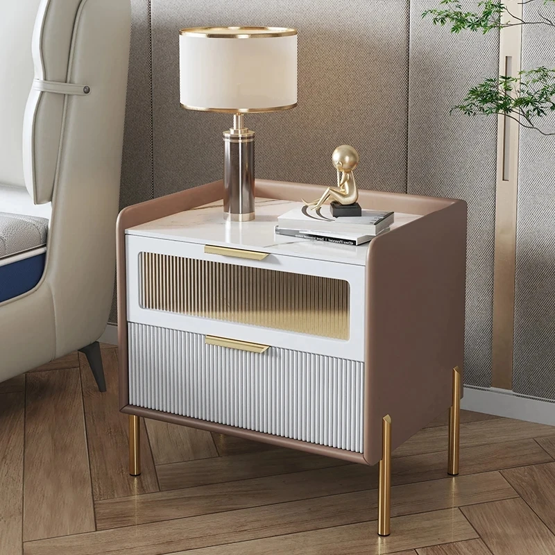 

Luxury Floor Nightstands White Modern Moveable Bedroom Nightstands Storage Maximalist Tables De Nuit Modern Furniture Home