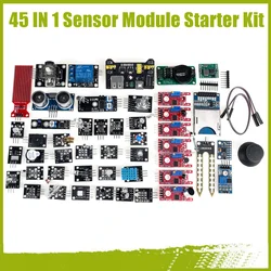 Kit de Démarrage Technique des Capteurs 45 en 1 pour Ardu37Raspberry Pi, Sac Éducatif GT