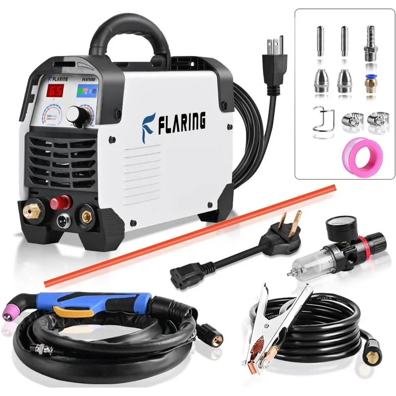 

FLARING FC650DL Plasma Cutter, 65 Amp Non-Touch Pilot Arc Machine, 5/8 inch Clean Cut 3/4 Severance , Dual