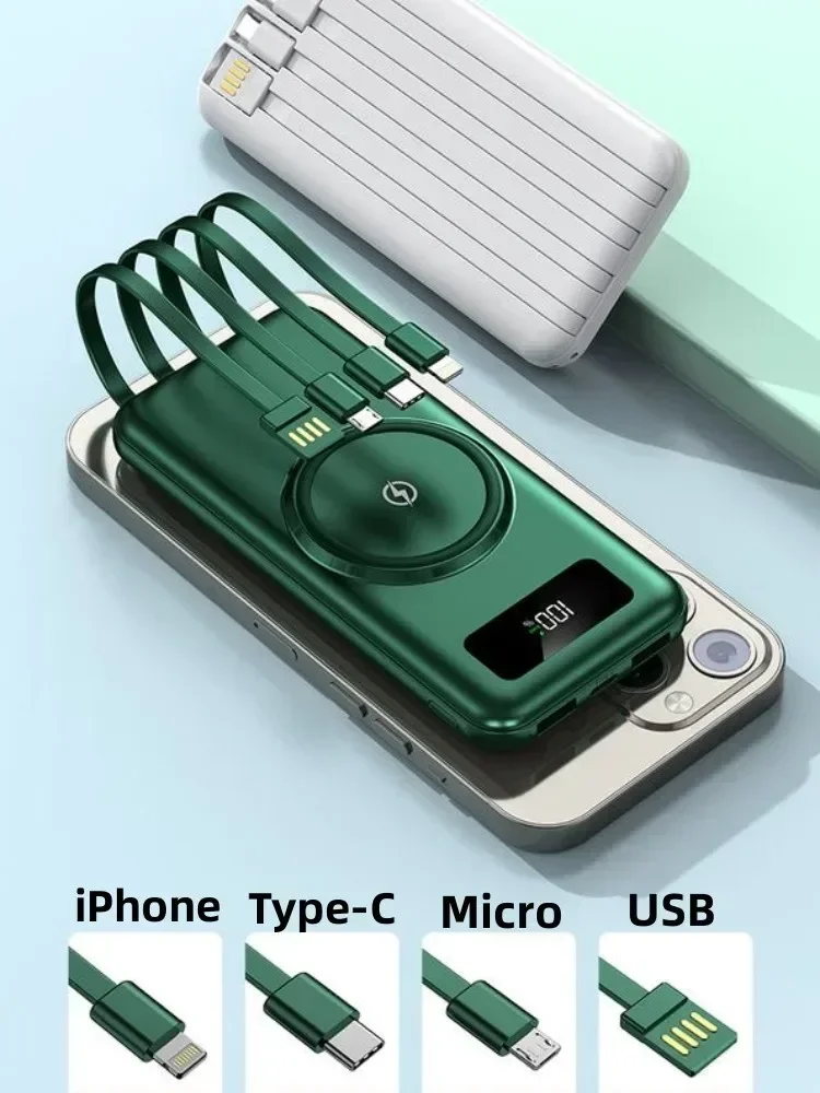 Wireless Power Bank with Large Capacity of 200000 MAh, Fast Charging Apple Android Universal Built-in Cable Mobile Power Supply 4 Scc4e15ff6bdf4fe985c332ba49b495b3Z