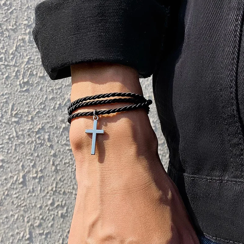 【LAZY DAWN】woven leather couple bracelet B030~ブレスレット LAZY DAWN】woven leather couple bracelet B030~ブレスレット