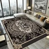 Retro Luxury Black Carpet Living Room Large Size Rug Non-slip Coffee Tables Mat Home Decoration Bedroom Lounge Rug Tapis Salon 4