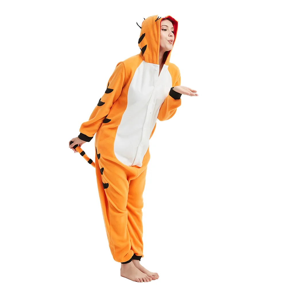

Animals Bengal Tiger Cosplay Costumes Men Women Festival Cute Suit Kigurumis Onesies Halloween Outfit Party Jumpsuit Pajamas
