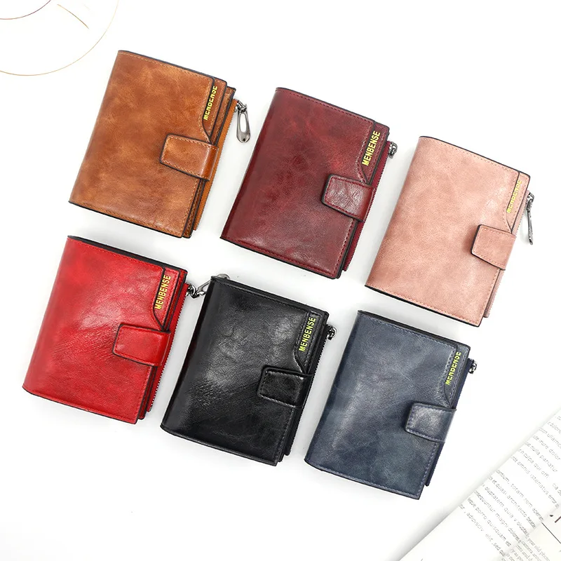

New Short Women's Purse Solid Color Fashion Short Women's Purse Purse