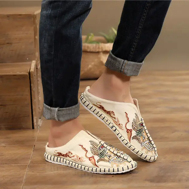 Summer Vintage Kungfu Shoes ethnic style Chinese Traditional Shoes Wushu Tai Chi Old Peking Martial Art Sneaker