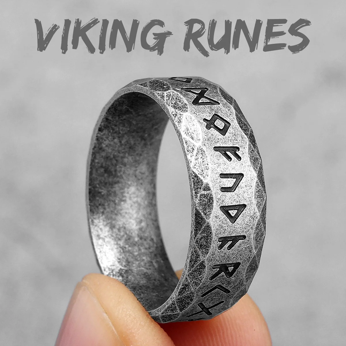 Vintage Nordic Celtic Knot Stainless Steel Rings - Viking Inspired Jewelry Gift