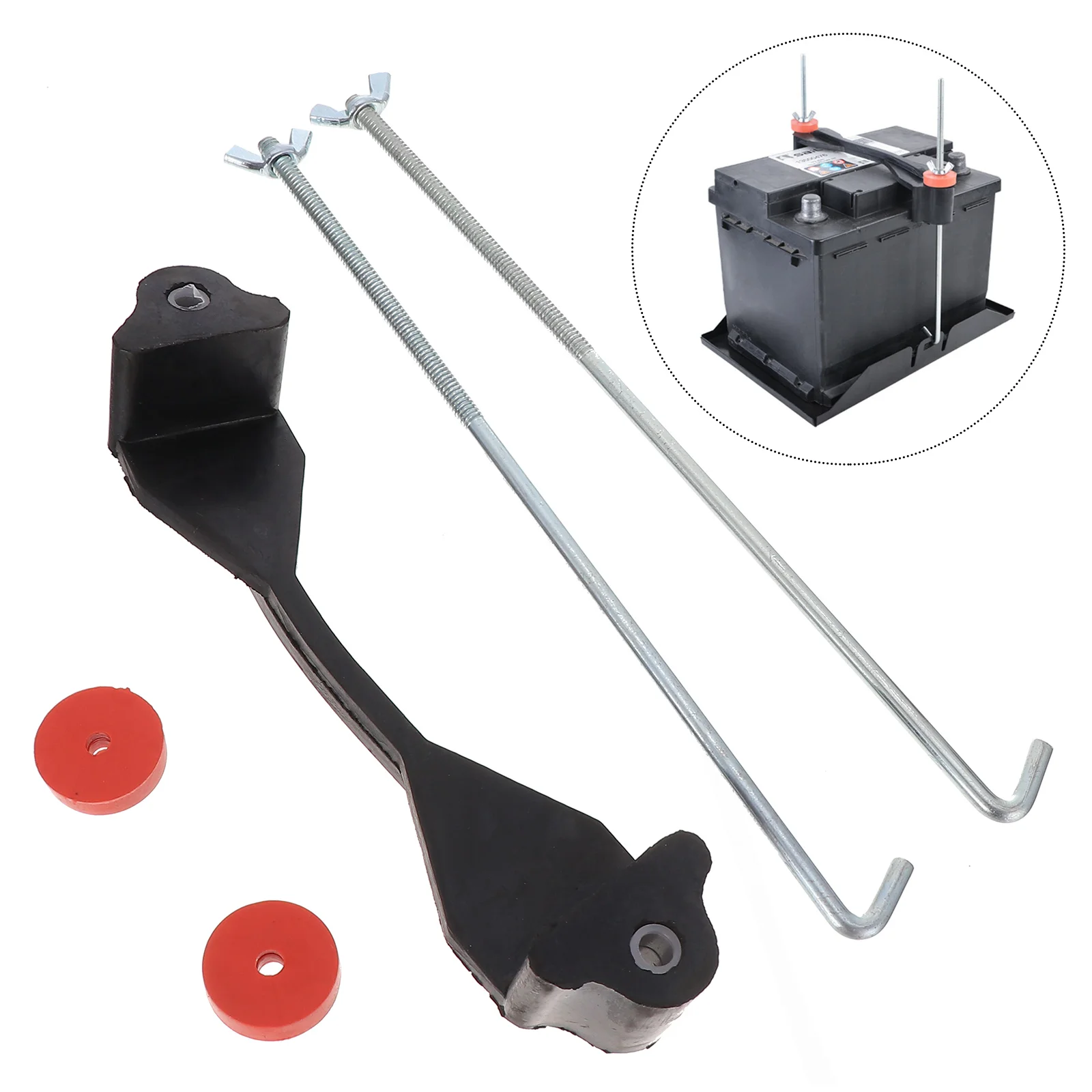 

Fixing Bracket General Hold Down Car Clamp Fixor Rubber Holder with Bolts