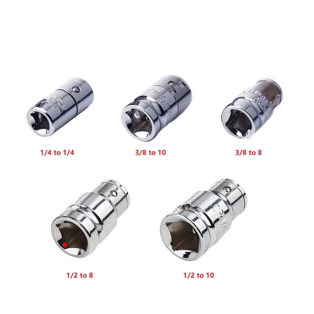 Universal Socket Hex Bit Holder Converter 1/4 3/8 1/2 8mm 10mm Ratchet Socket Adapter Spanner Wrench Screwdriver Bit 4