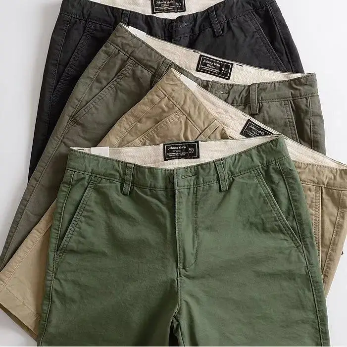 2024 New Summer Loose Casual Shorts, Straight Middle Pants, Men's Five-inch Pants, Workwear Pants, Versatile Zipper Pants S-3XL