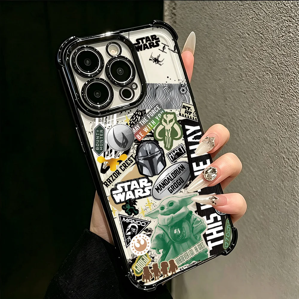 Enhanced Plating Phone Case with Anti-Cool Stars Design