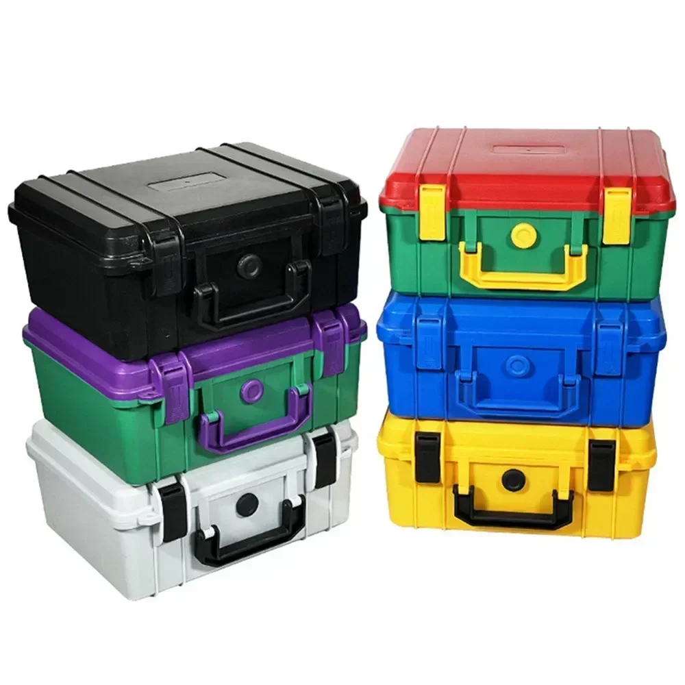 

Box Equipment Plastic Foam Safety Instrument Case Suitcase Toolbox Outdoor With Storage Inside Tool 280x240x130mm