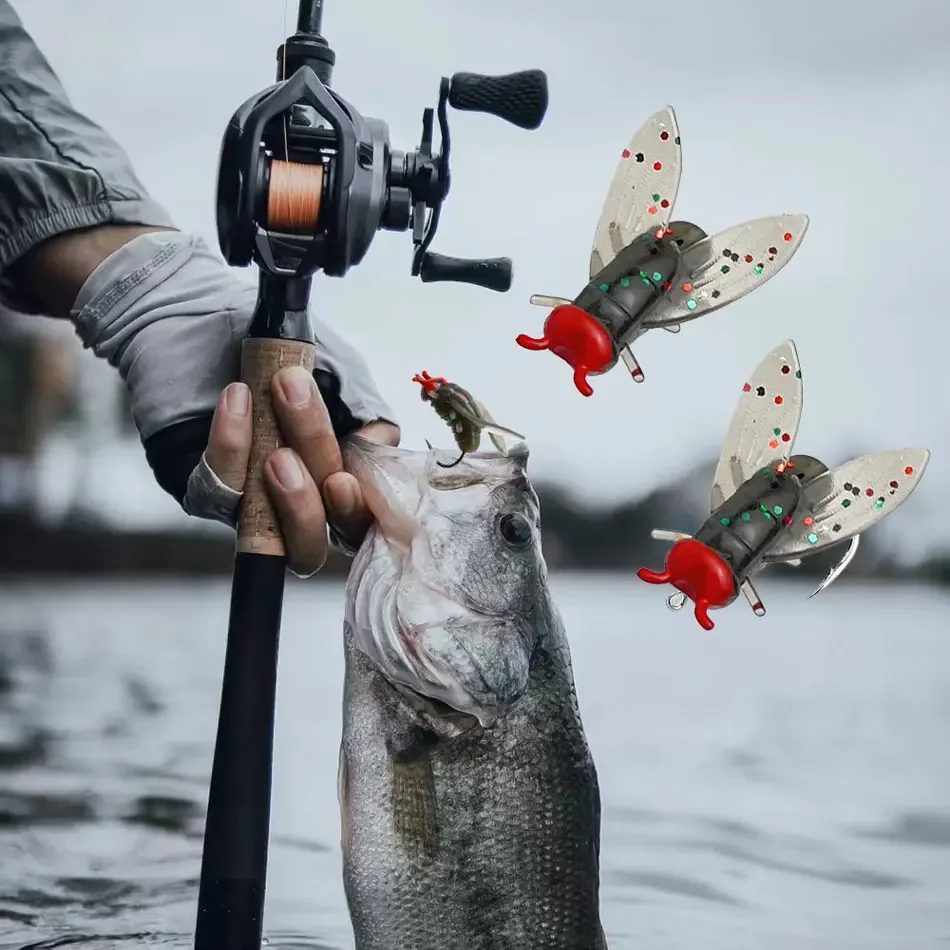 15 Teile/schachtel Bionic Fliegen Angeln Köder Realistische Weiche Fliegen Haken Köder Fügen Fisch Lockstoff Angeln Getriebe Für Lachs, Forelle – Detail 1