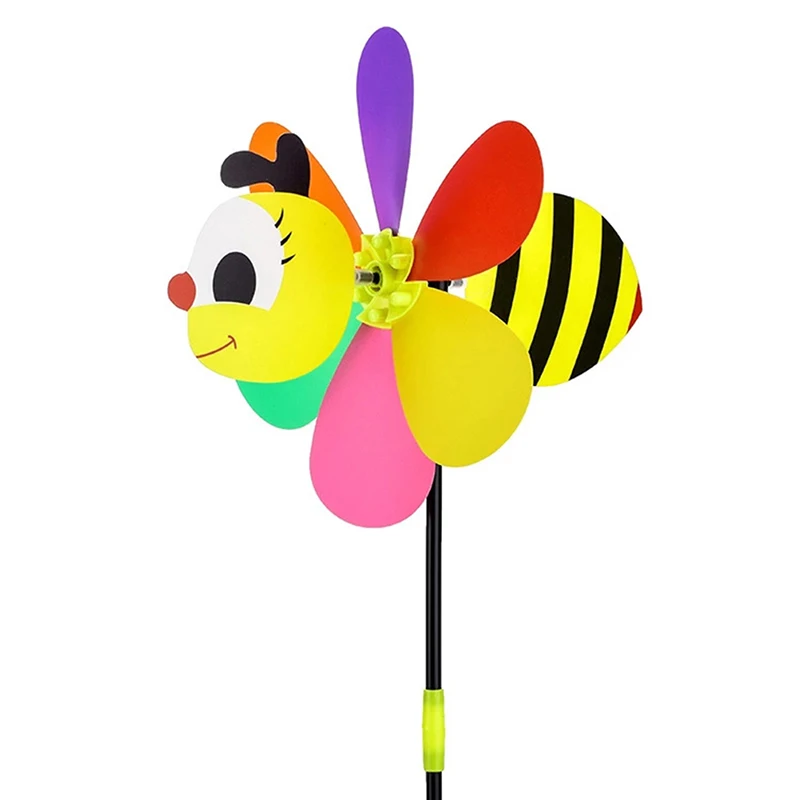 Windmill toys animal wind spinners wind spinner garden windmill Animal Bee Nine Style Three-dimensional Windmill Cartoon Children Toys Garden Wind Spinner Whirligig Yard Decora 1Pc