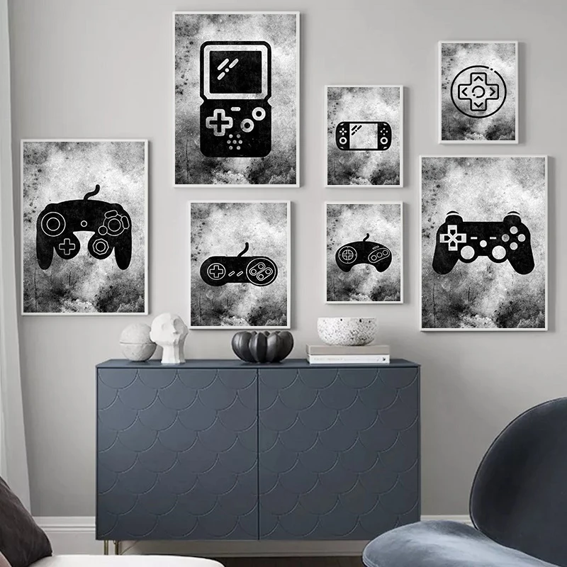 New 2024 Video Game Console Gaming Vintage Posters and Prints Gamers