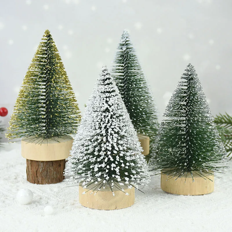 

Mini Christmas Tree Artificial Pine Tree Cedar Table Top Decoration for Christmas Home Ornaments New Year Party Desktop Decor