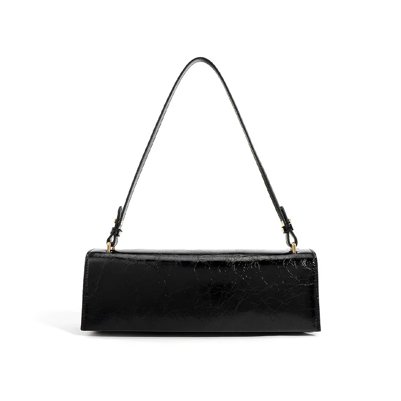 Real Genuine Leather Women's Shoulder Bag Premium Design Top Quality Chic Gift Bagguete Bag