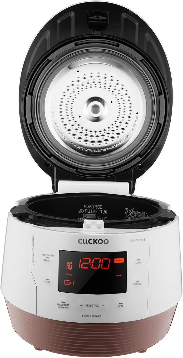 Cuckoo Electric Pressure Cooker with 10 Menu Options and Stainless Steel Pot