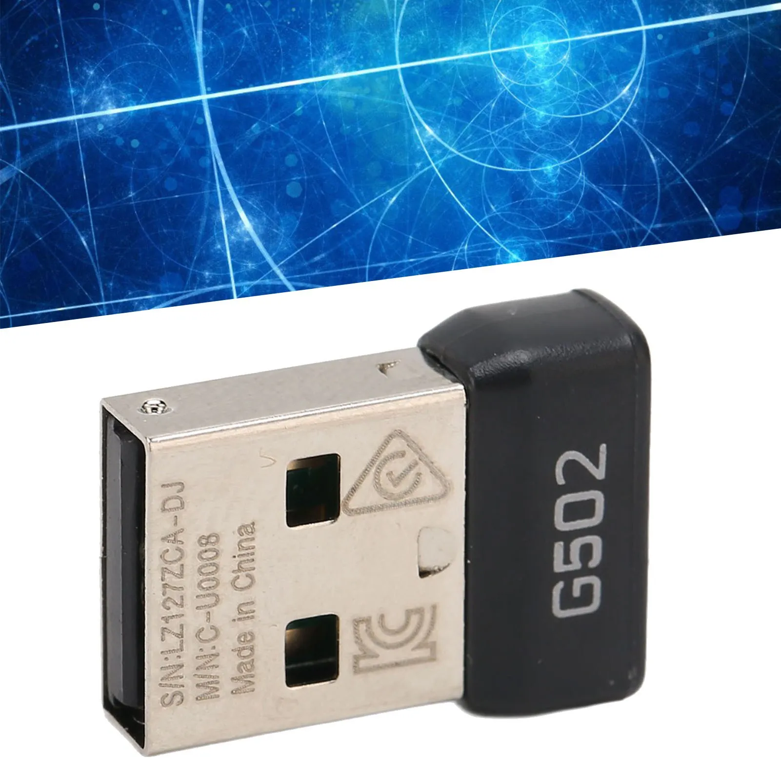 Récepteur USB 2.4ghz Sans Fil Stable Signal Petit Portable Durable Abs  Métal Souris Adaptateur pour G502 Lightspeed Mouse