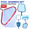 1PC Swimming Pool Landing Net Pool Skimmer Net with Aluminium Handle Fine Mesh Pool Net Pool Leaf Rake Mesh Skimmer Net 1