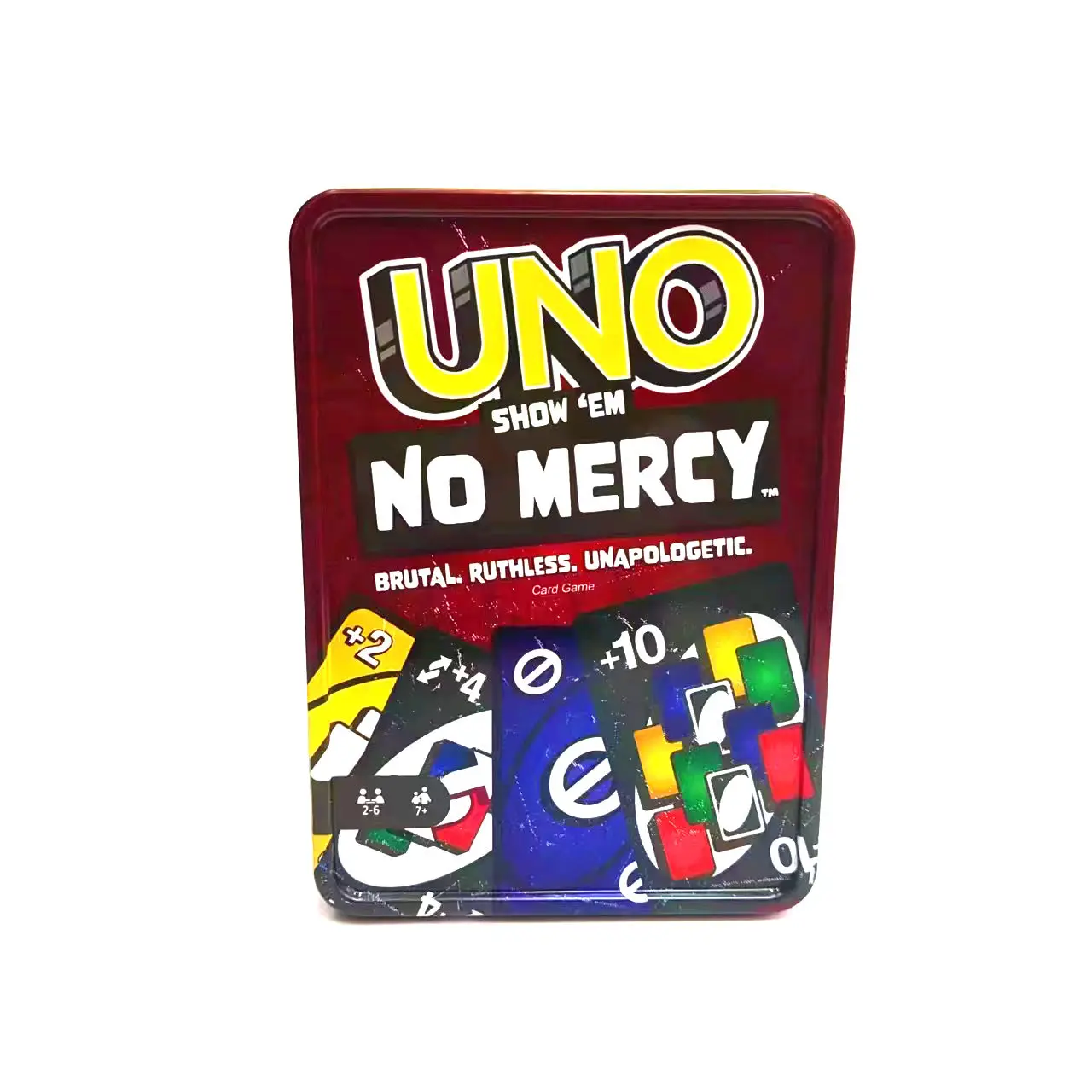 

UNO no mercy＋10 no mercy card iron box new cartoon desktop entertainment game card powerful player multiplayer battle