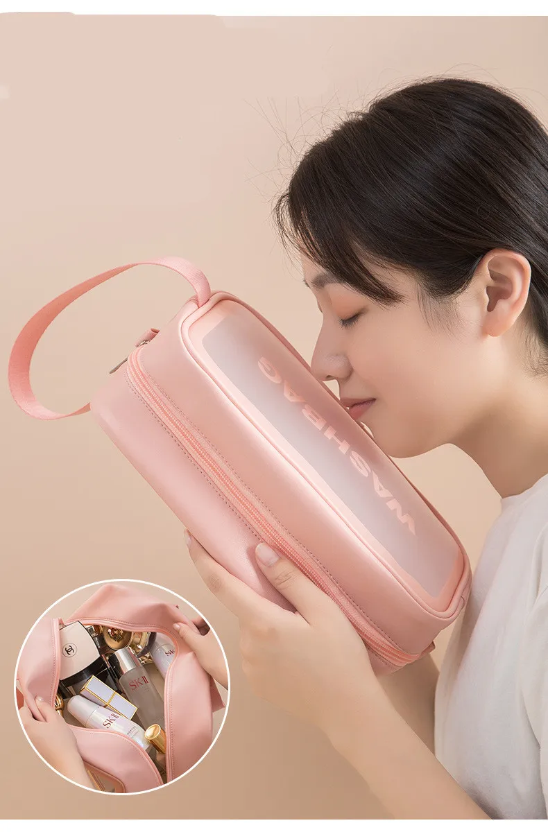 

Women Cosmetic Bag Travel Storage Bag Makeup Beauty Wash Organizer Toiletry pouch Storage Kit Bath Case