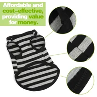 Vêtements d'été pour chiens, 1 pièce, Design fin, chemise de sport en coton rayé pour animaux de compagnie de petite et moyenne taille, respirante 4