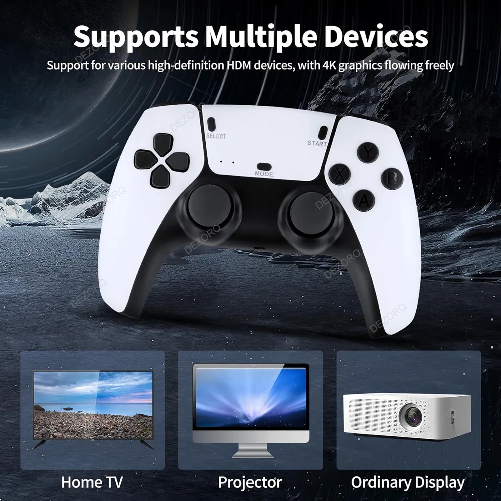 미니 TV 휴대용 게임 콘솔 무선 게임 패드, 비디오 게임, M15 게임 스틱, 20000 + 레트로 게임, HD 출력, PS1 용 2 인용, 64G