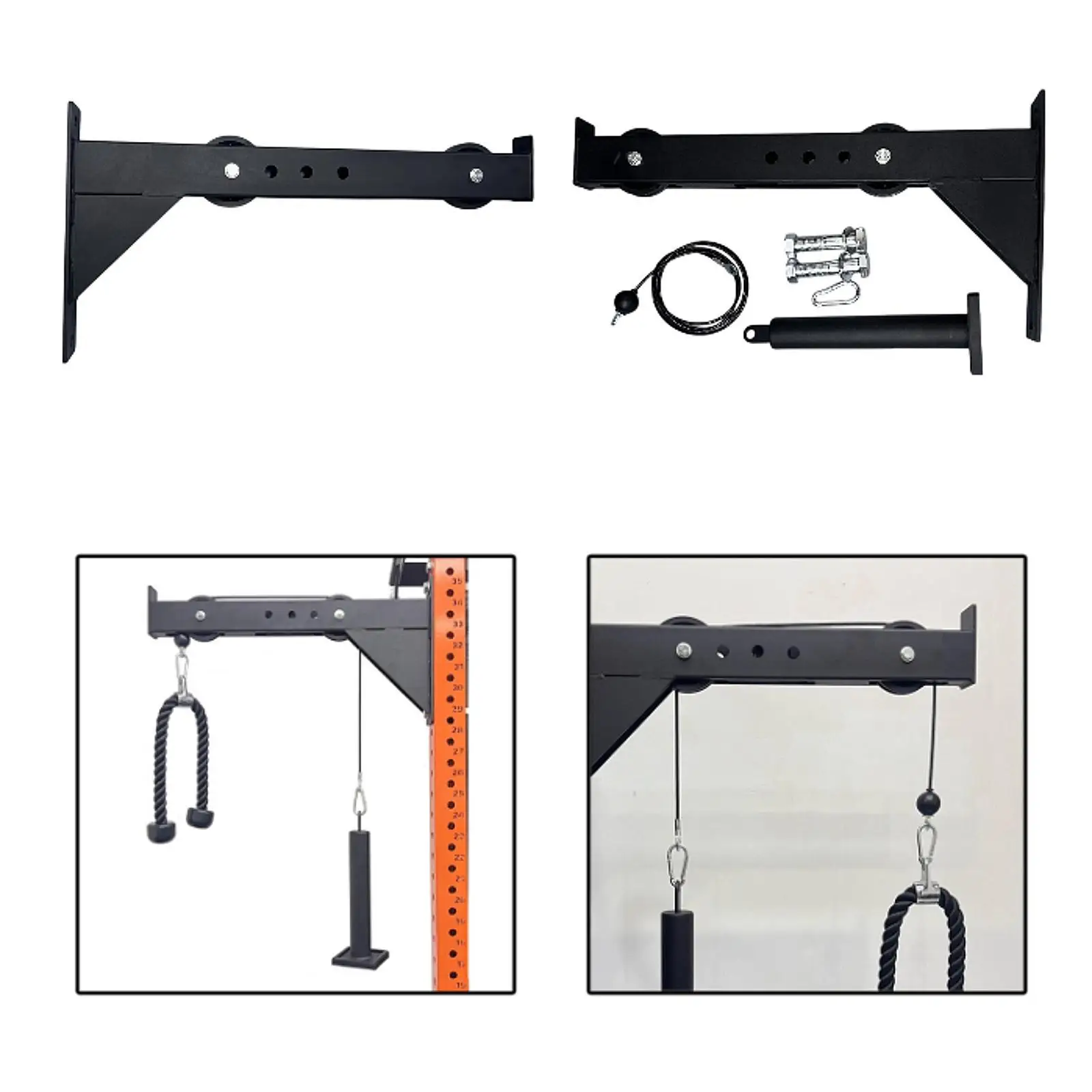 Weight Cable Strap System LAT Down Machine, Smooth Slide Panel Station Devices for at Home Gym