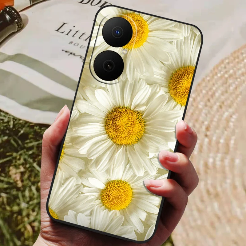 Shockproof Flower Astronaut Soft Silicone Phone Case Bumper Cover