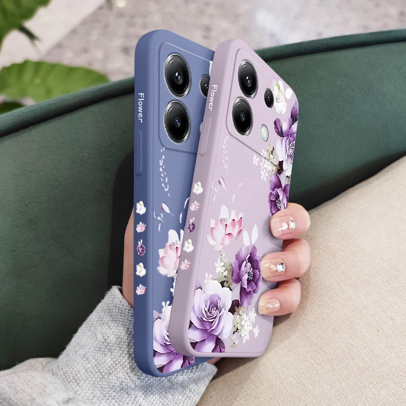 Elegant Peony Silicone Phone Case - Stylish and Durable Cover