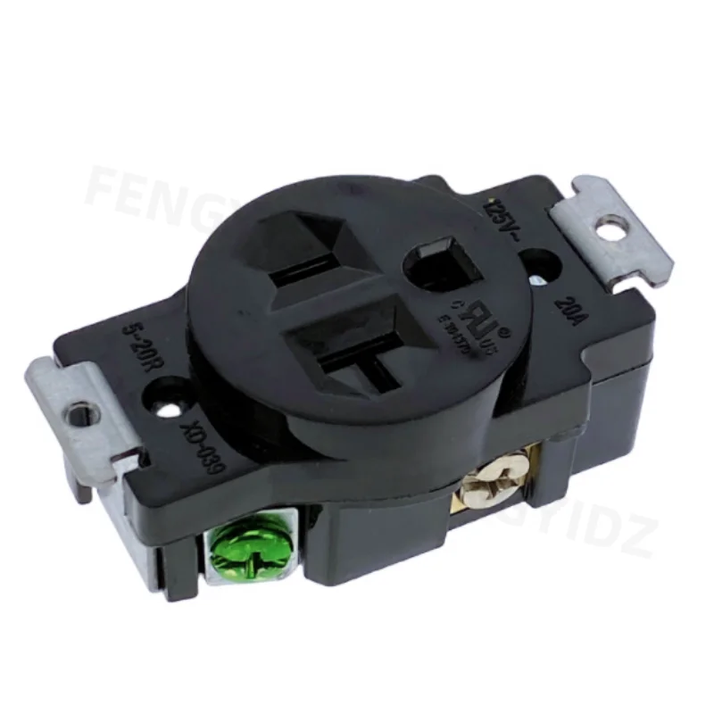 125V 15A L5-15p L5-15R copper Female male wired lock connector US industry Generator control nema power plug Receptacle Socket