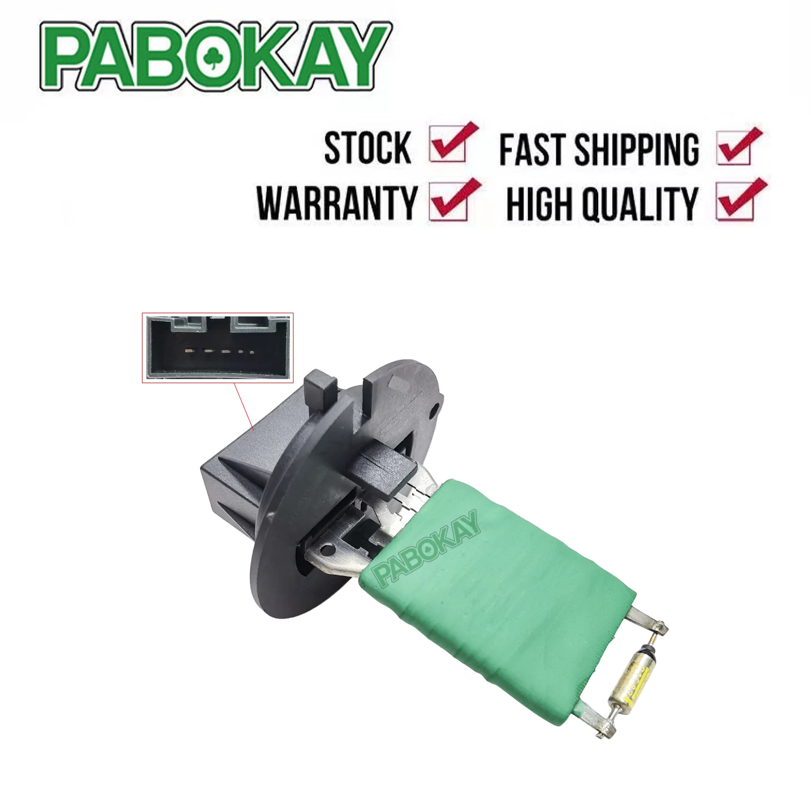 푸조 307 307SW 307CC 2000-2009 히터 블로워 모터 팬 저항기 6450.JP..