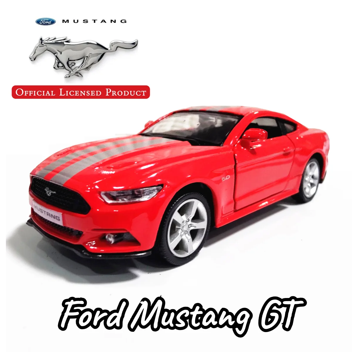 

1/36 Scale Ford Mustang GT Muscle Car Model Replica Diecast Collection Vehicle Interior Decor Ornament Xmas Gift Kid Boy Toy