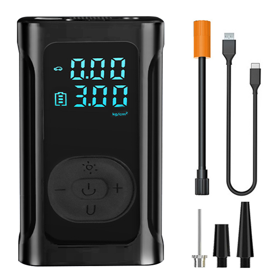 Wireless car air pump 150PSI with LED light automatic heat dissipation portable car/motorcycle/bicycle tire maintenance inflator