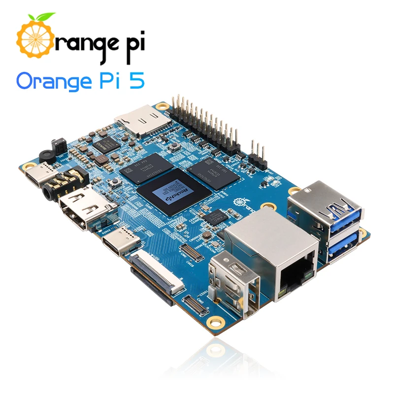 Orange Pi 5 32GB RK3588S,PCIE Module External WiFi+BT,SSD Gigabit Ethernet Single Board Computer, Run Android Debian OS