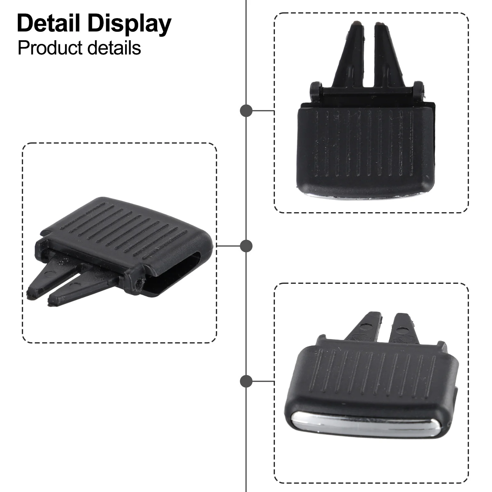 Factory Spec Car Center AC Air Vent Outlet Tab Clip Repair Kit for Golf High Reliability Stable Characteristics