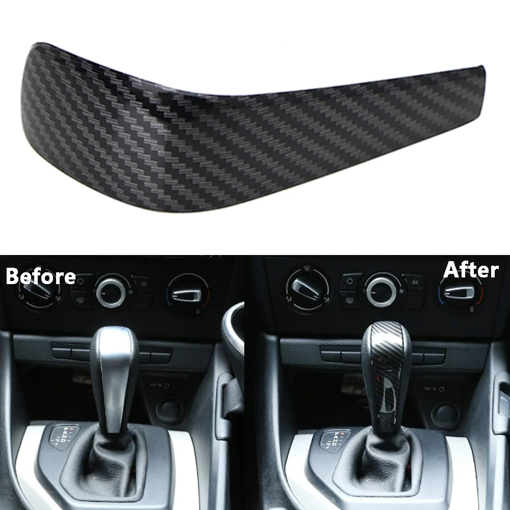 

ABS Car Gear Shift Head Knob Cover For BMW E87 1 Series E90 E92 3 Series E84 X1 Interior Handball Gear Shift Collar Trim Sticker